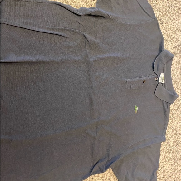 LACOSTE MENS GRAY S/S POLO SHIRT SZ 6 LARGE - Picture 3 of 3